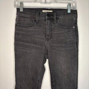 MADEWELL Women's Black High Rise Skinny 26 Waist Raw Edge